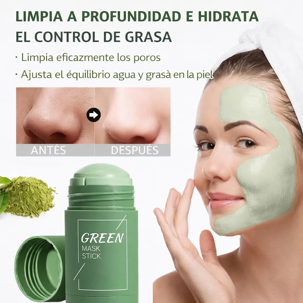 Barra Mascarilla de Té Verde GREEN MASK STICK Limpieza profunda