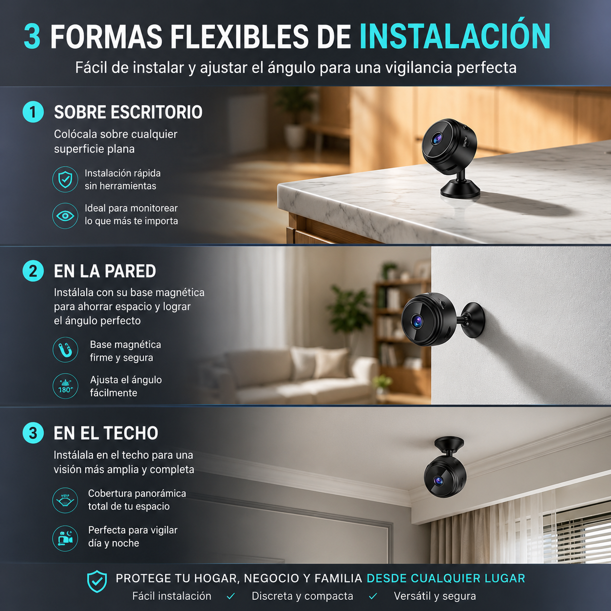 Mini Cámara Inalámbrica WI-Fi GUARDIANPRO A9